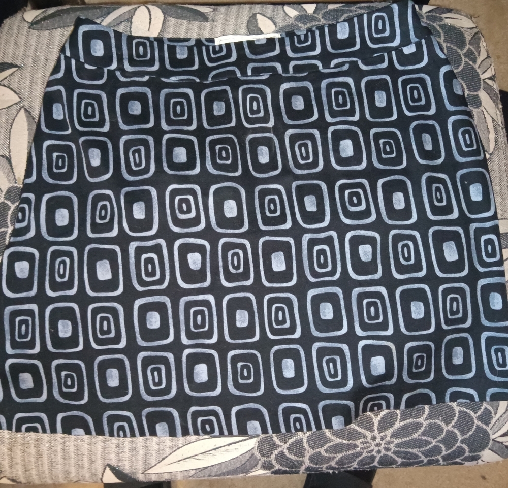 Vintage Compagnie International Express Retro Design Black Gray Mini Skirt 5/6